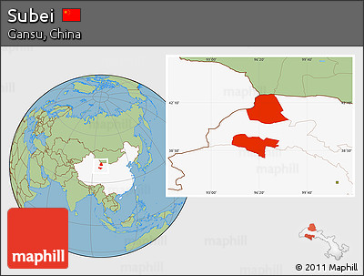 Savanna Style Location Map of Subei, highlighted country