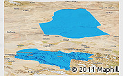 Political Panoramic Map of Subei, satellite outside