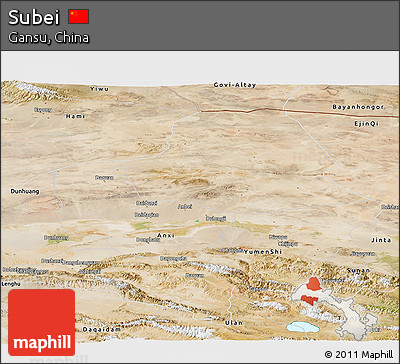 Satellite Panoramic Map of Subei