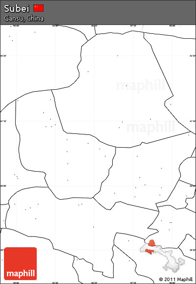 Blank Simple Map of Subei, no labels