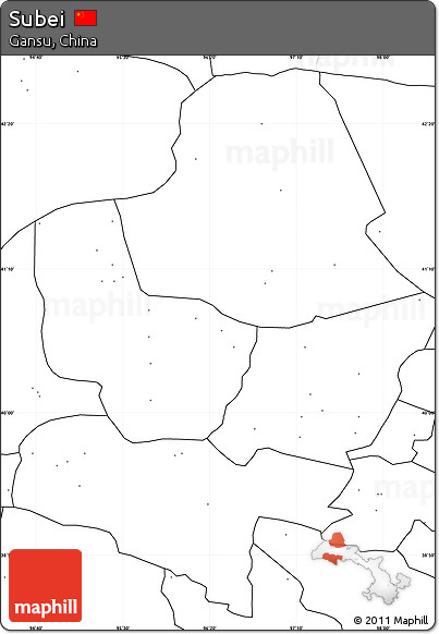 Blank Simple Map of Subei, no labels