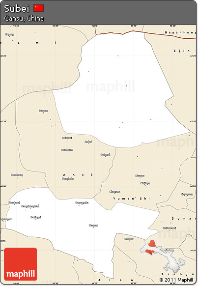 Classic Style Simple Map of Subei