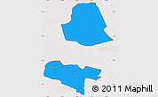 Political Simple Map of Subei, cropped outside