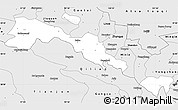 Silver Style Simple Map of Sunan