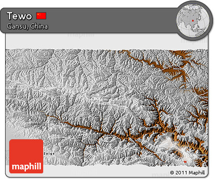 Physical 3D Map of Tewo