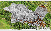 Physical 3D Map of Tewo, satellite outside