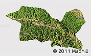 Satellite 3D Map of Tewo, cropped outside