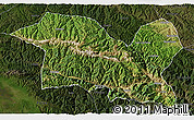 Satellite 3D Map of Tewo, darken