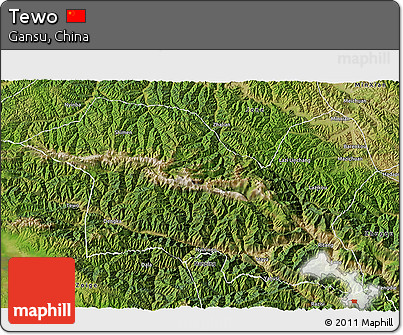 Satellite 3D Map of Tewo