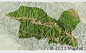 Satellite 3D Map of Tewo, lighten
