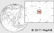 Blank Location Map of Tewo