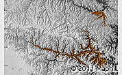 Physical Map of Tewo, desaturated