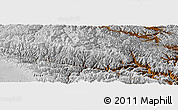 Physical Panoramic Map of Tewo