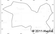 Blank Simple Map of Tewo, cropped outside, no labels