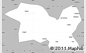 Gray Simple Map of Tewo