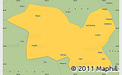 Savanna Style Simple Map of Tewo
