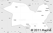 Silver Style Simple Map of Tewo