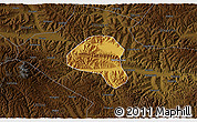 Physical 3D Map of Tianshui Shi, darken