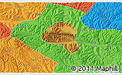 Physical 3D Map of Tianshui Shi, political outside