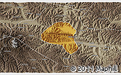 Physical 3D Map of Tianshui Shi, semi-desaturated