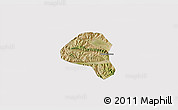 Satellite 3D Map of Tianshui Shi, cropped outside