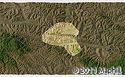 Satellite 3D Map of Tianshui Shi, darken