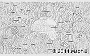 Silver Style 3D Map of Tianshui Shi