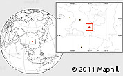Blank Location Map of Tianshui Shi