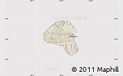 Shaded Relief Map of Tianshui Shi, cropped outside