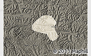 Shaded Relief Map of Tianshui Shi, darken