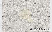 Shaded Relief Map of Tianshui Shi, semi-desaturated