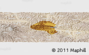 Physical Panoramic Map of Tianshui Shi, lighten