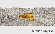 Physical Panoramic Map of Tianshui Shi, lighten, semi-desaturated