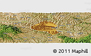 Physical Panoramic Map of Tianshui Shi, satellite outside