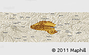 Physical Panoramic Map of Tianshui Shi, shaded relief outside