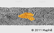 Political Panoramic Map of Tianshui Shi, desaturated