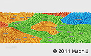 Political Panoramic Map of Tianshui Shi