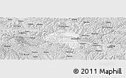 Silver Style Panoramic Map of Tianshui Shi