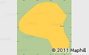 Savanna Style Simple Map of Tianshui Shi