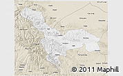 Classic Style 3D Map of Tianzhu