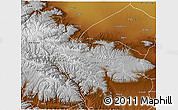 Physical 3D Map of Tianzhu