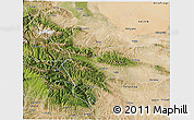 Satellite 3D Map of Tianzhu