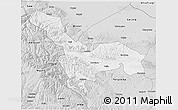 Silver Style 3D Map of Tianzhu