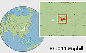 Savanna Style Location Map of Tianzhu