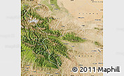 Satellite Map of Tianzhu
