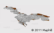 Physical Panoramic Map of Tianzhu, cropped outside