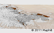 Physical Panoramic Map of Tianzhu, lighten