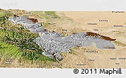 Physical Panoramic Map of Tianzhu, satellite outside