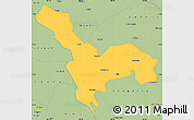 Savanna Style Simple Map of Tianzhu