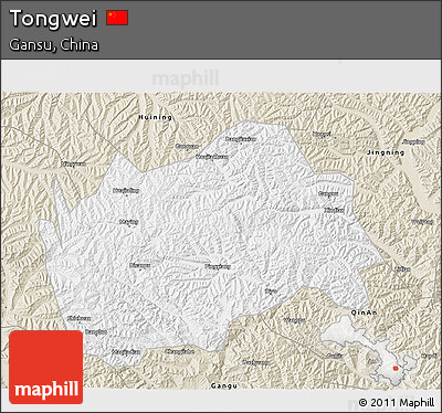 Classic Style 3D Map of Tongwei